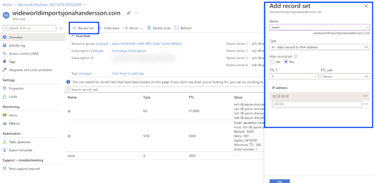 Azure DNS - What is DNS and How to Create Azure DNS Zone and Record ...